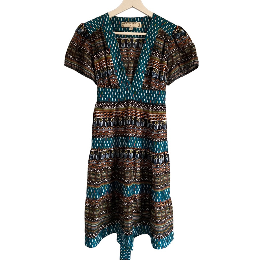 Anthropologie What Comes Around Goes Around 100% Silk Dress - sz 2